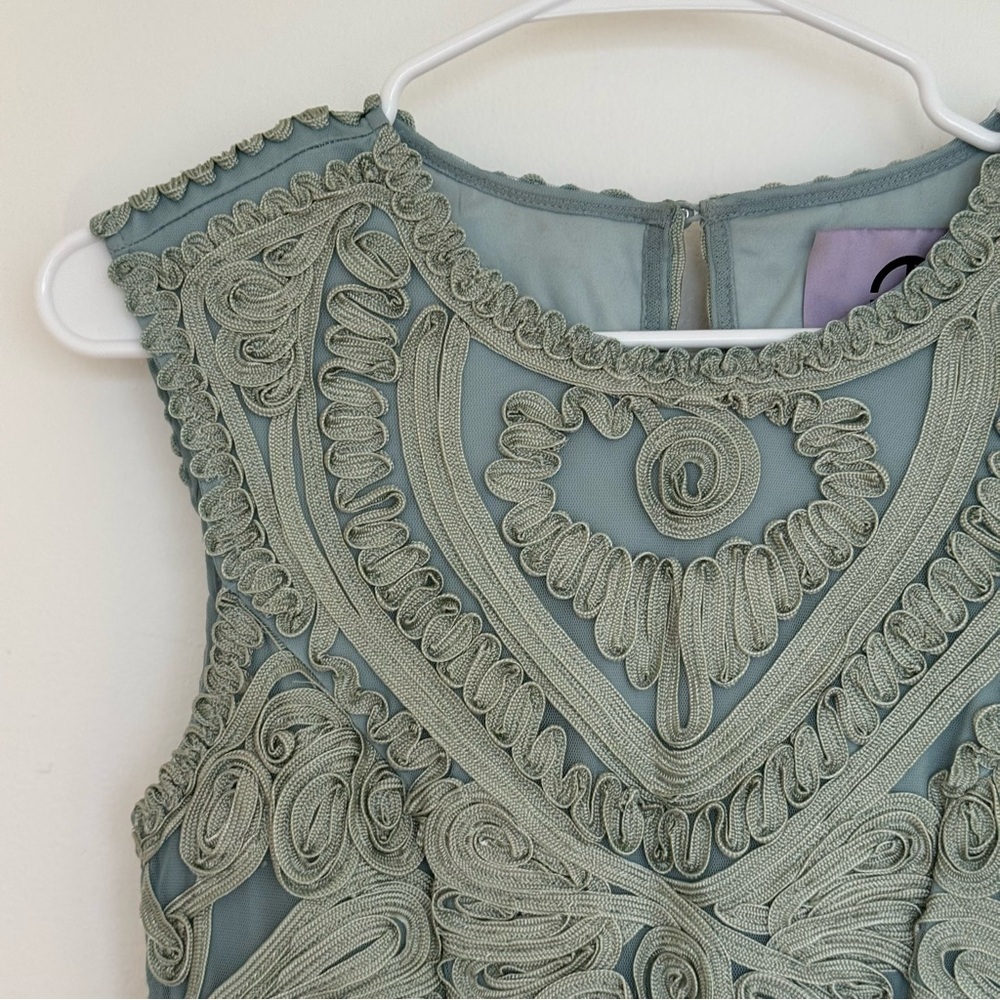 JS Collections Soutache Mermaid Midi Dress Size 2 - Picture 7 of 14